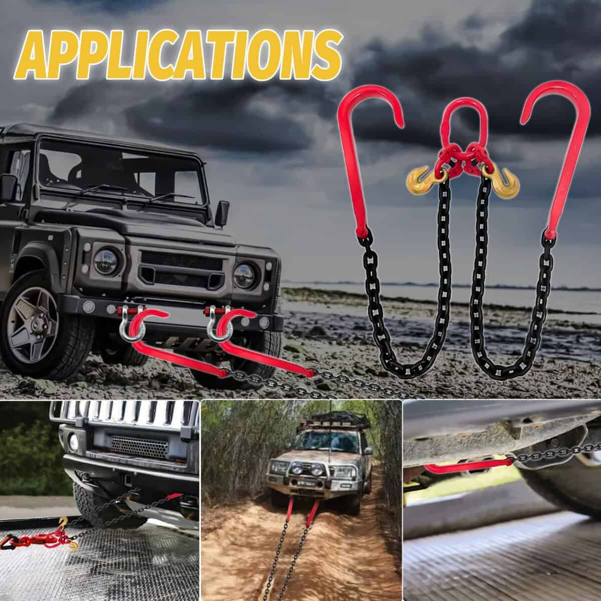 Cadena de remolque en V con eslabón de cadena de transporte - Imagen 8