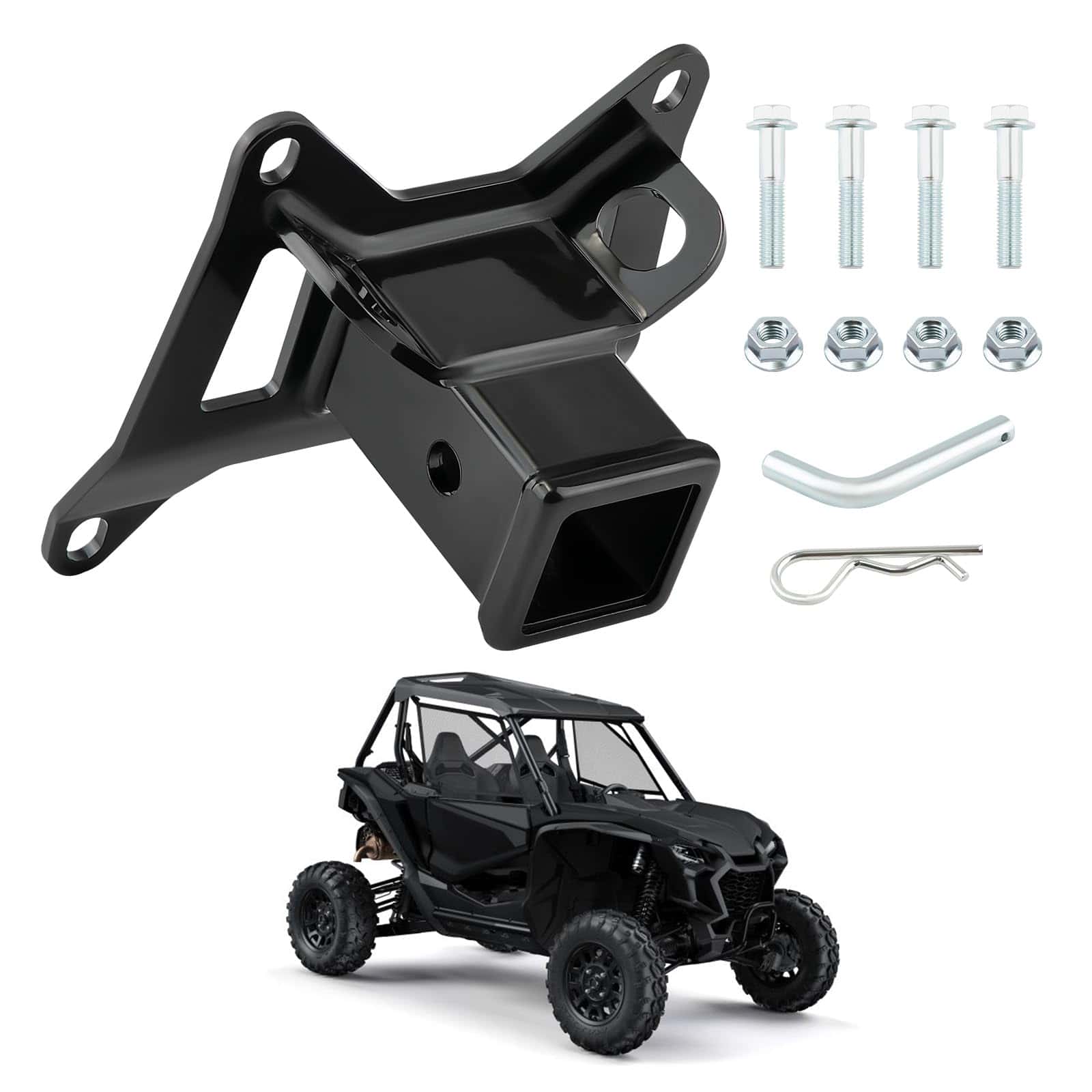 Enganche de remolque trasero maXpeedingrods, receptor de 2