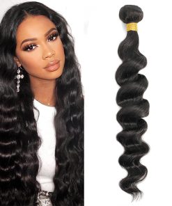 12A Grado Cabello Virgen Brasileño Ondulado Suelto Un