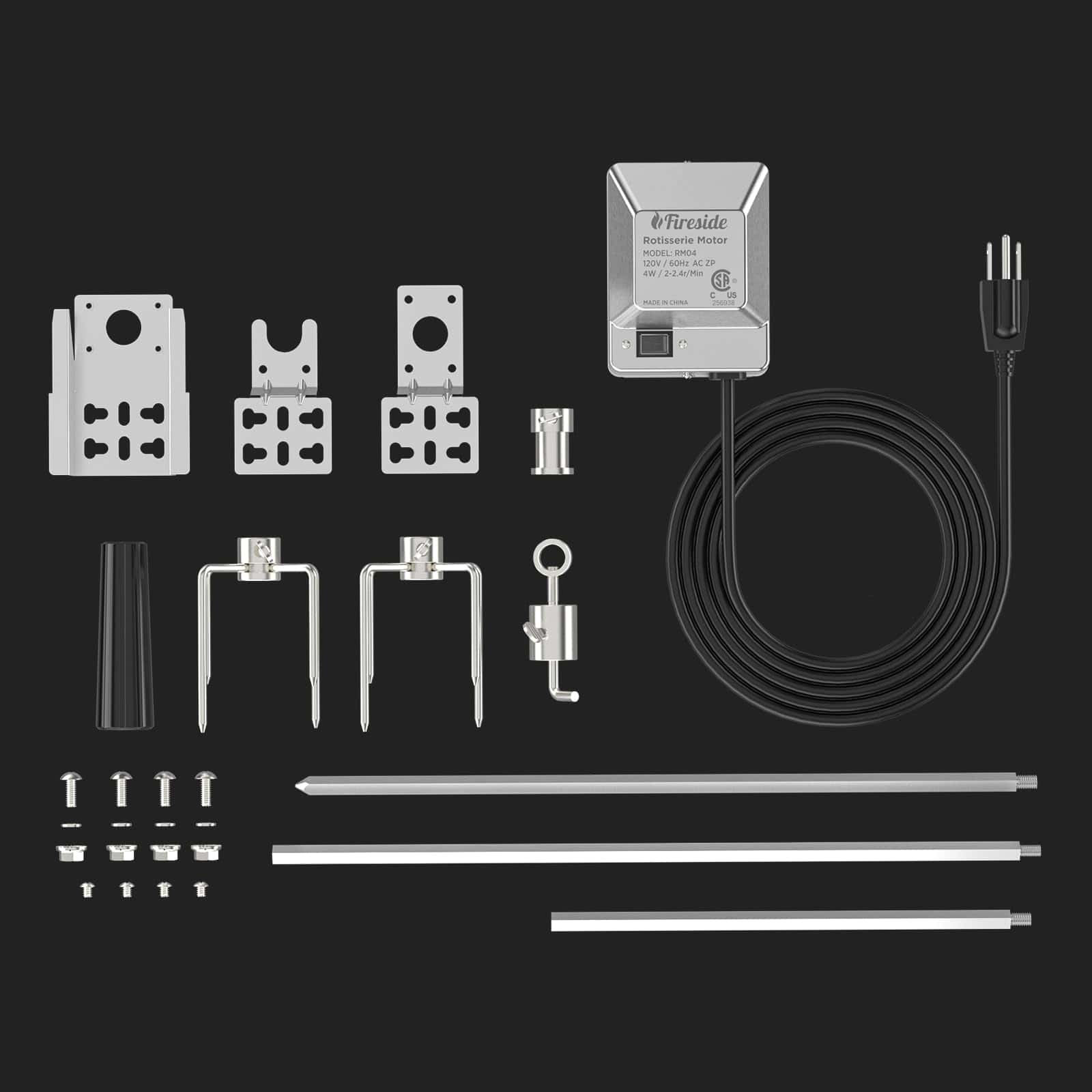 Kit de Parrilla Giratoria de Acero Inoxidable -Acero Inoxida - Imagen 6
