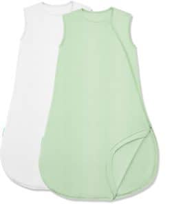 Saco de dormir PurComfy Supersuave 0.5 TOG, -Crema y Salvia