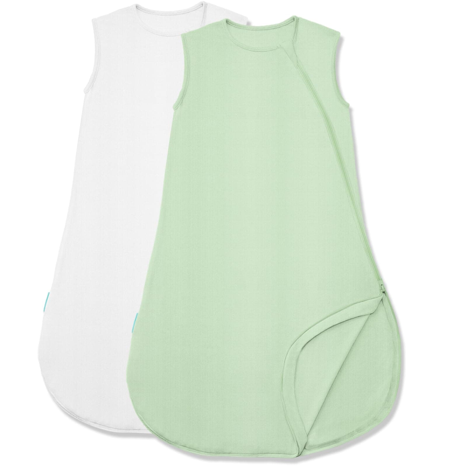 Saco de dormir PurComfy Supersuave 0.5 TOG, -Crema y Salvia