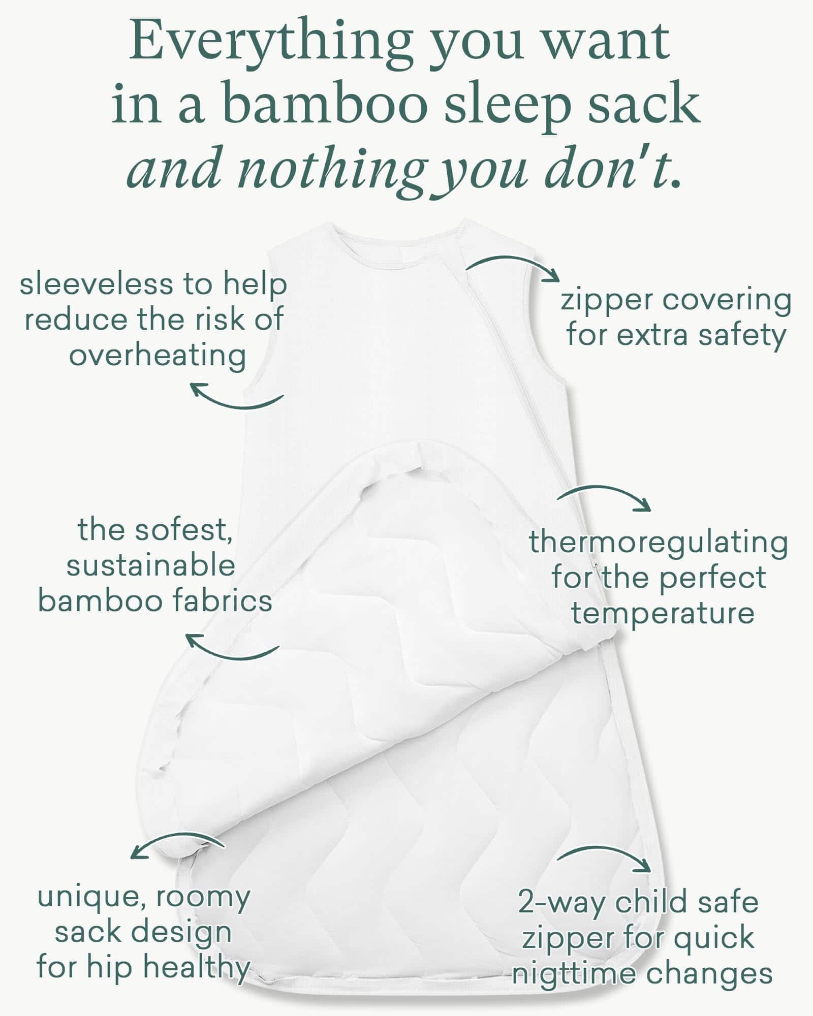Saco de Dormir Suave de Bambú Premium 2.5 TOG de PurComfy, - Imagen 3