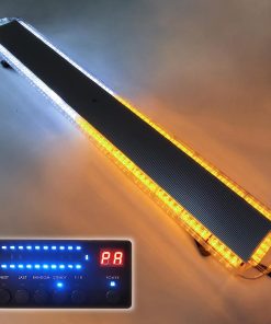 Barra de luces de advertencia de emergencia en el techo de