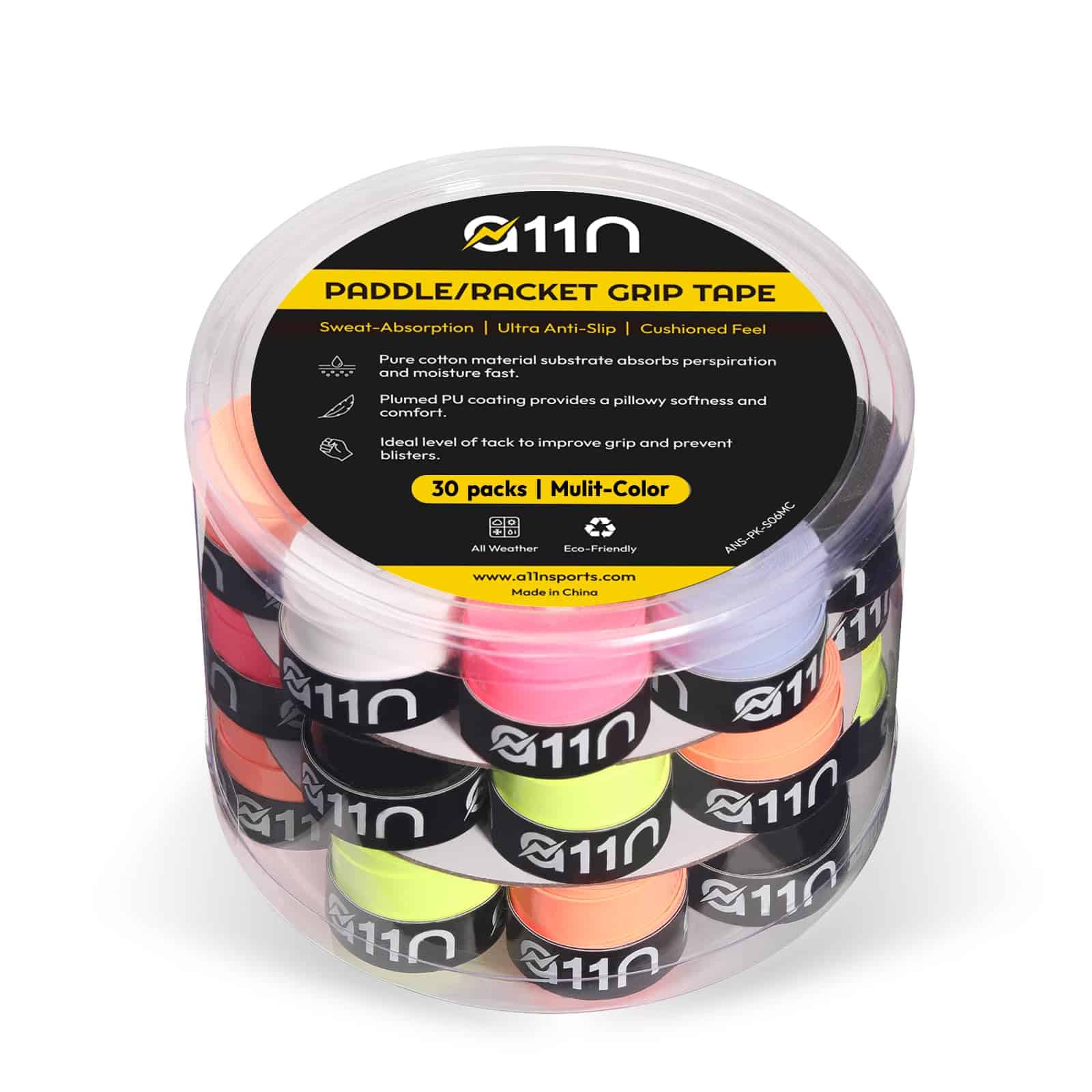 Pack de 30 cintas adhesivas para agarre de pala de