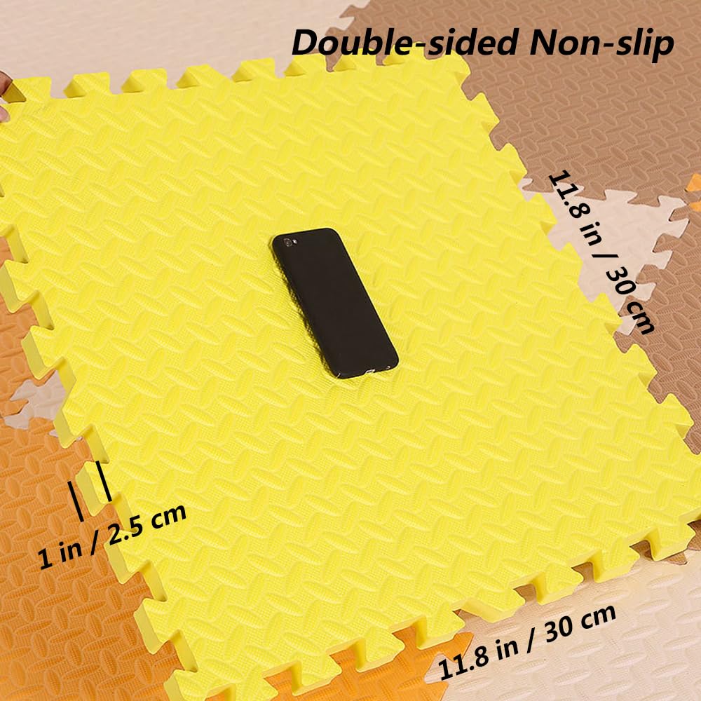 9 Baldosas de Espuma Entrelazadas de 1 -Blanco - Imagen 4