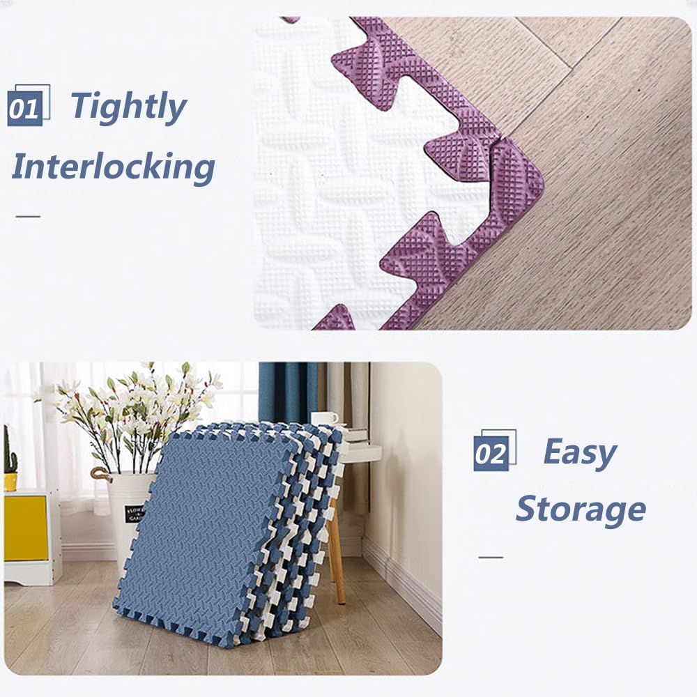 9 Baldosas de Espuma Entrelazadas de 1 -Blanco - Imagen 5