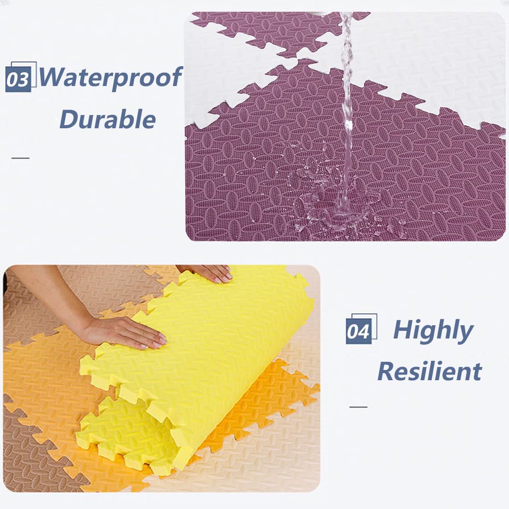 9 Baldosas de Espuma Entrelazadas de 1 -Blanco - Imagen 6