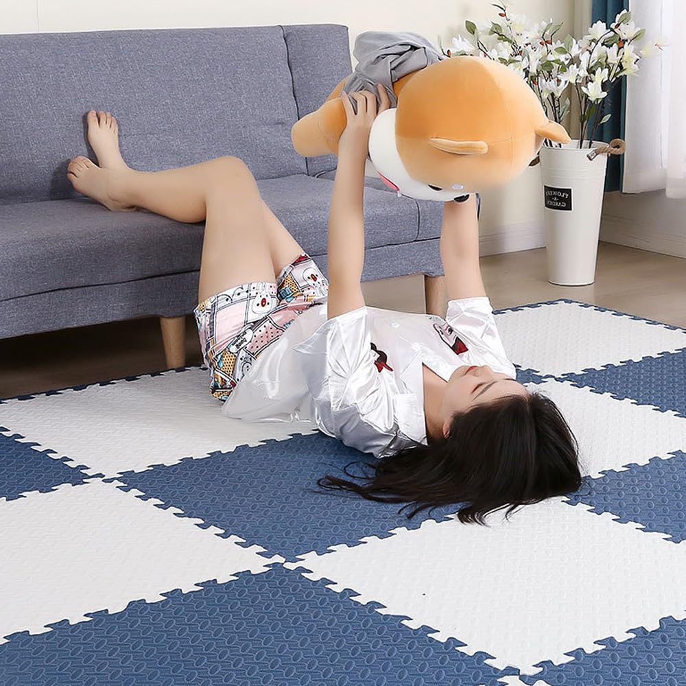 9 Baldosas de Espuma Entrelazadas de 1 -Blanco - Imagen 3