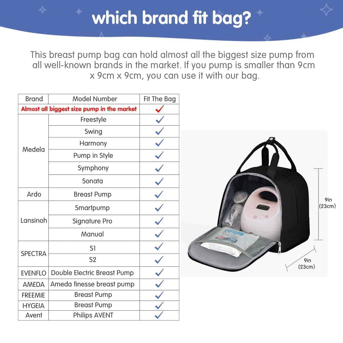 DERJUNSTAR Mochila de bomba de mama mejorada para Spectra - Imagen 5