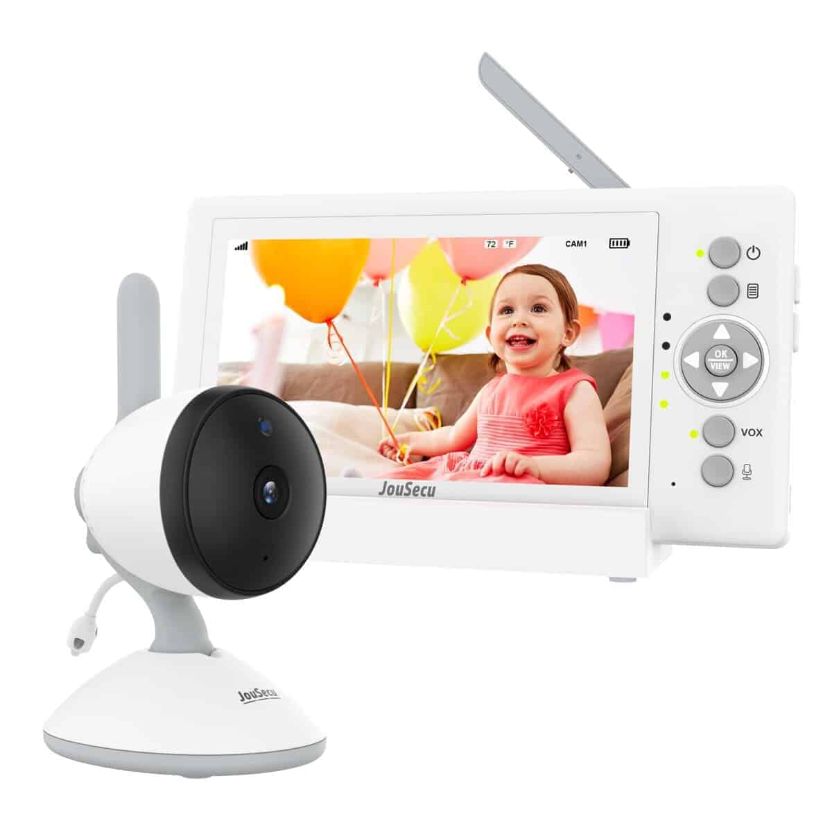 Monitor de cámara para bebé JouSecu con batería de 29