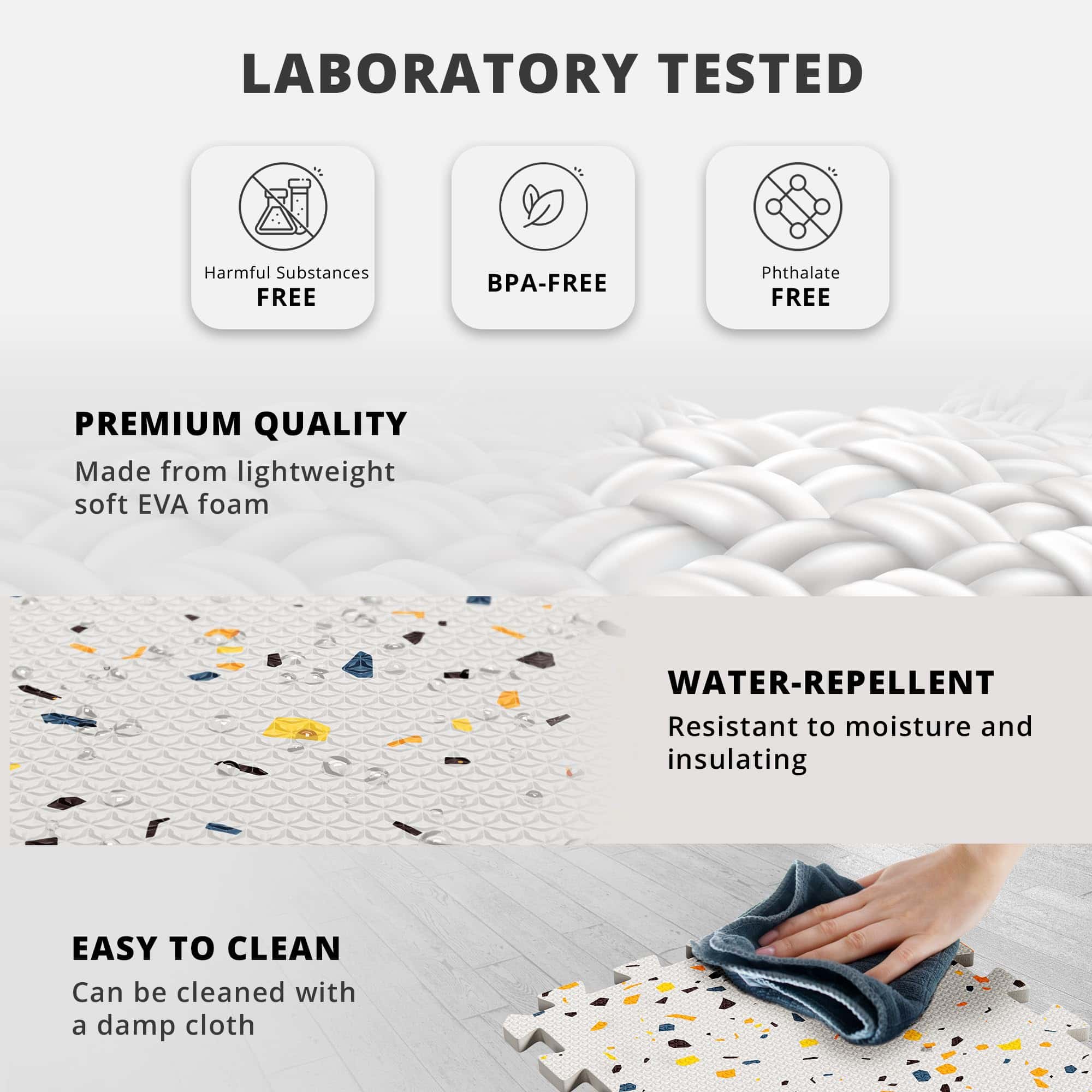 Set de Pisos para Gimnasio - Tapete de Espuma Suave Eva - Imagen 4