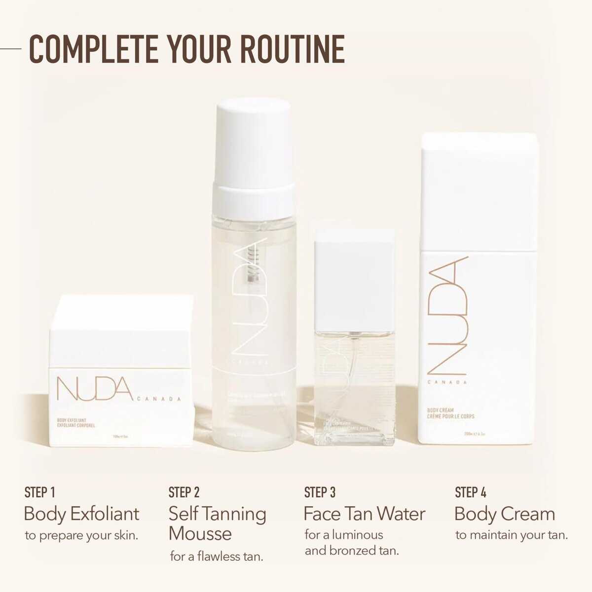 Nuda Self Tanning Water Mousse - Mediano a Oscuro | - Imagen 8