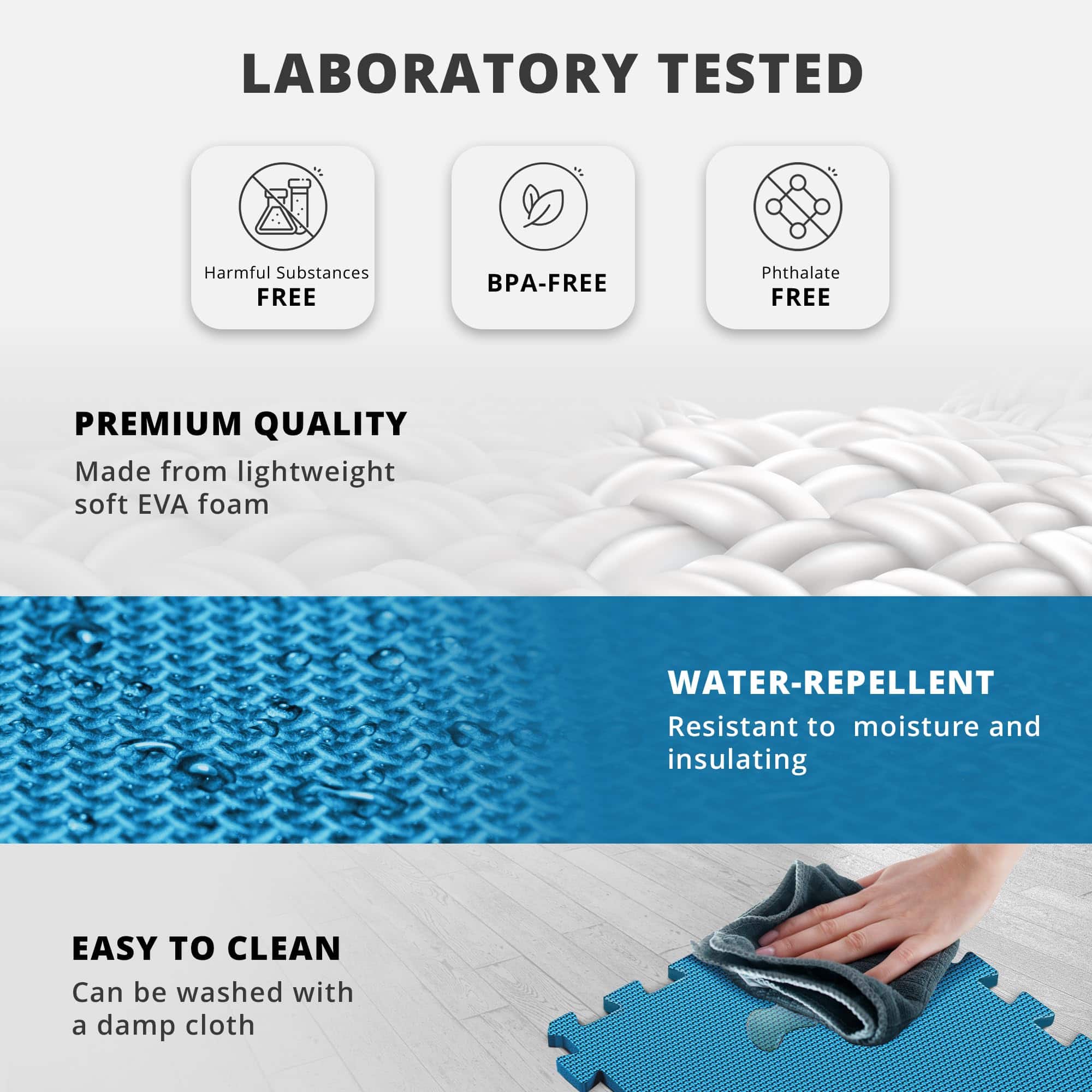 Set de Pisos para Gimnasio - Tapete de Espuma EVA Suave - Imagen 4