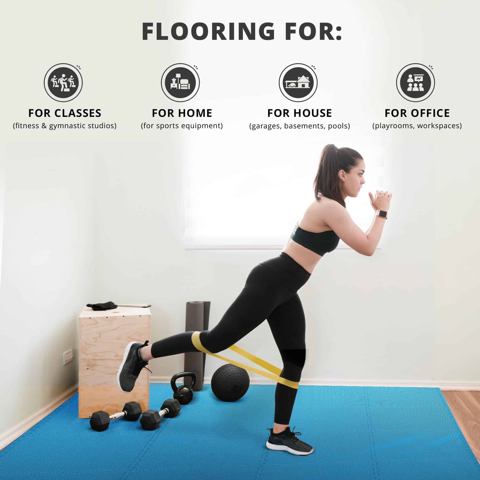 Set de Pisos para Gimnasio - Tapete de Espuma EVA Suave - Imagen 7