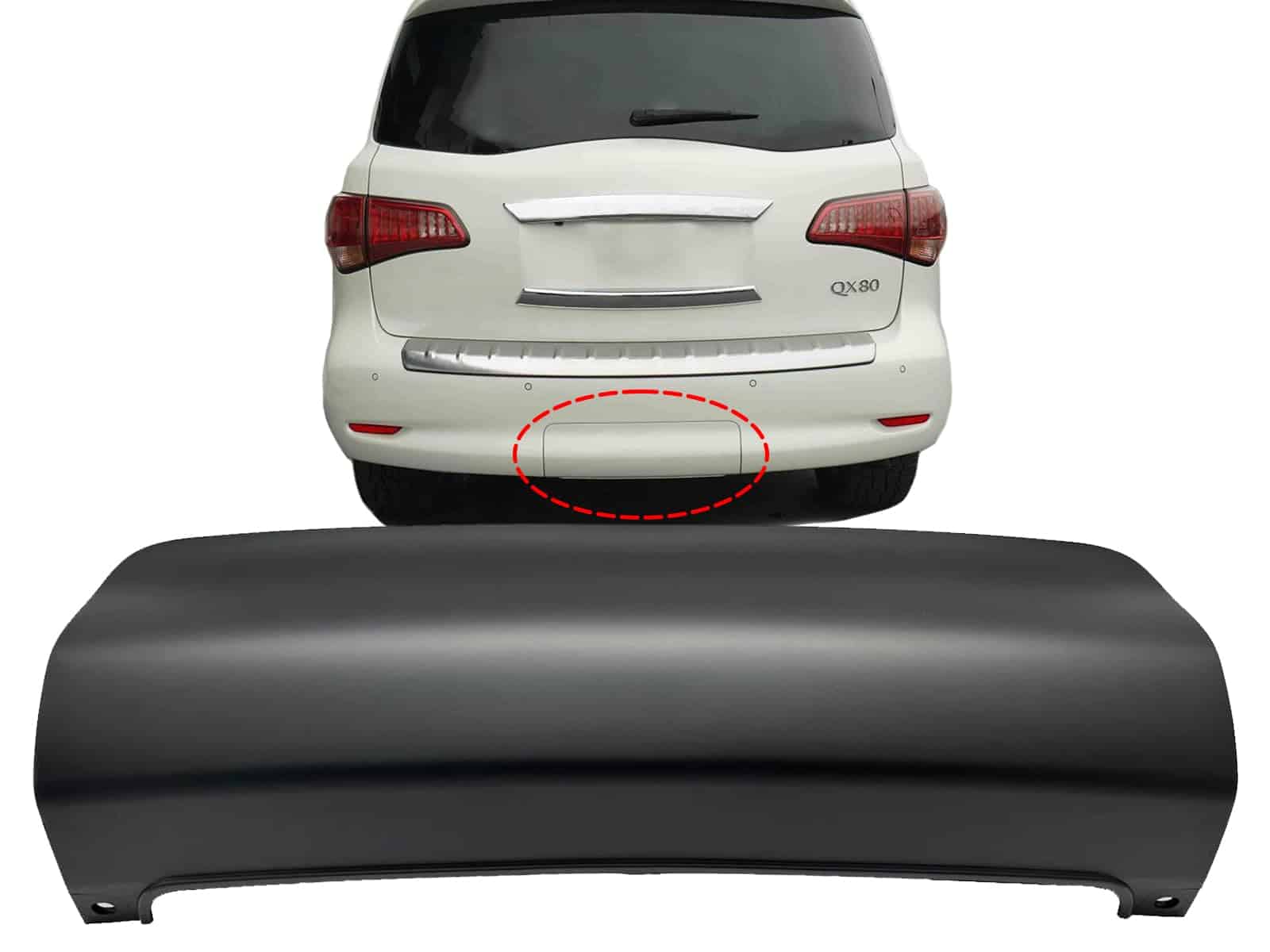 Cubierta de remolque con gancho para defensa trasera para