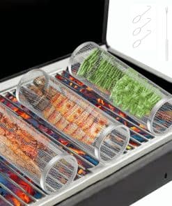 Canastas de Parrilla Giratorias para Parrilla Exterior