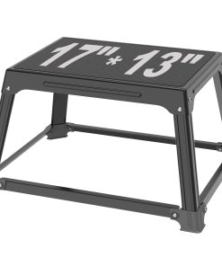 GanFindX Caja de salto plyométrica metálica de 12 pulgadas