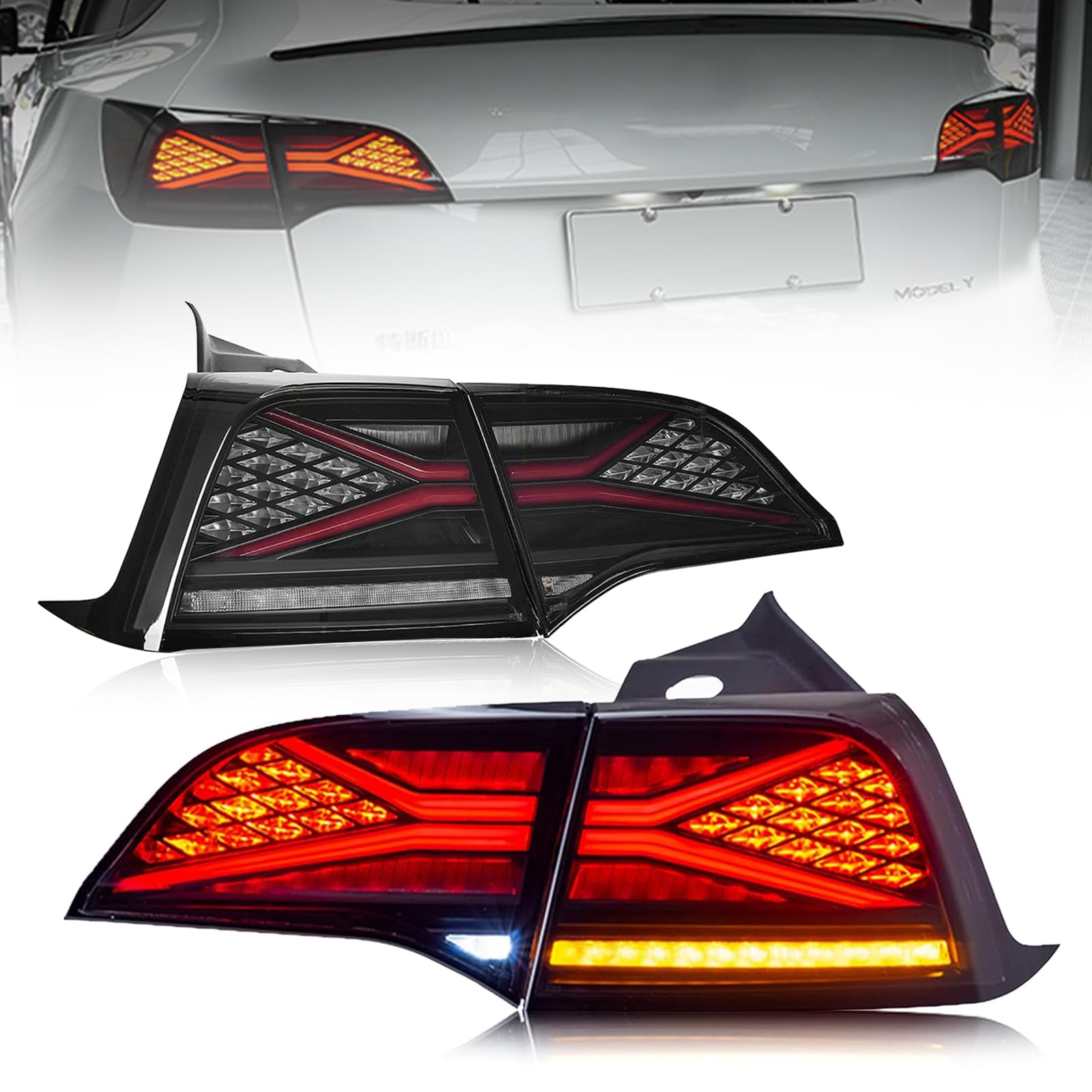 Ensamblaje de Luz Trasera LED ASVEGEN para Tesla Model 3 /