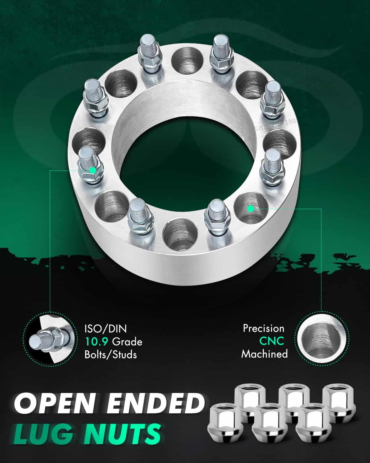 SCITOO 2Pcs 8x6.5 Separadores de Rueda de 3 pulgadas Paso - Imagen 5