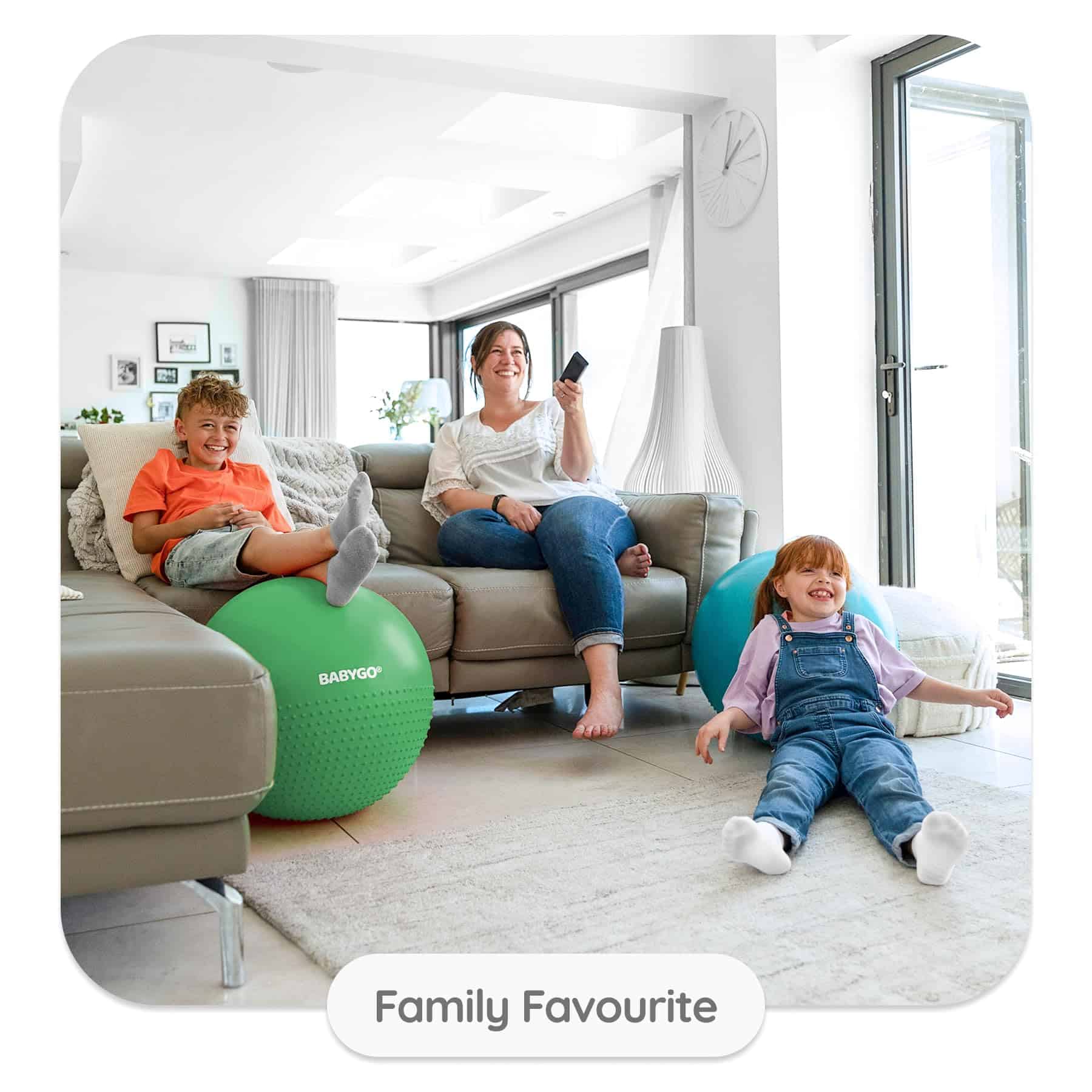 Pelota de Ejercicio Sensorial BABYGO | Pelota -Azul - Imagen 10