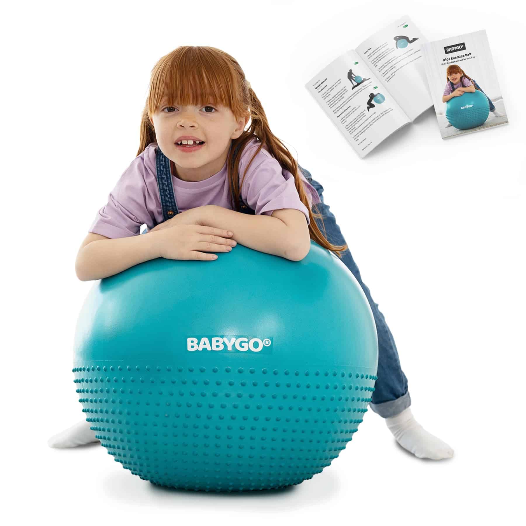 Pelota de Ejercicio Sensorial BABYGO | Pelota -Azul