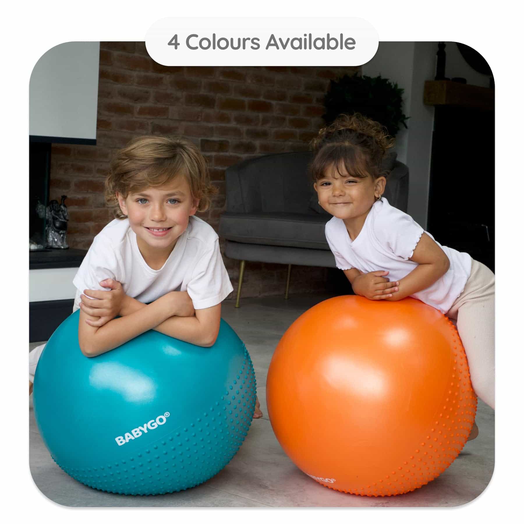 Pelota de Ejercicio Sensorial BABYGO | Pelota -Azul - Imagen 7