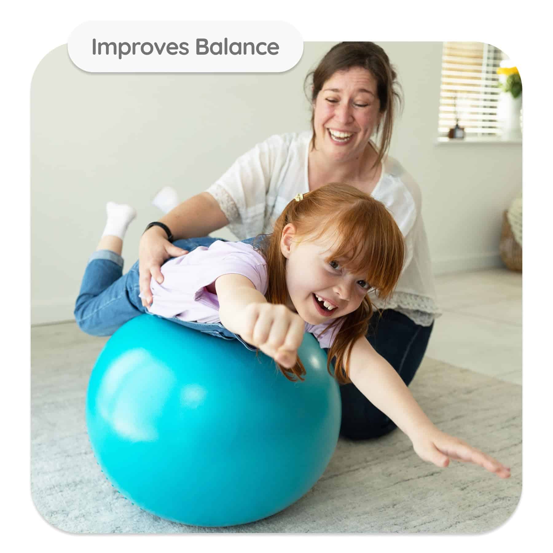 Pelota de Ejercicio Sensorial BABYGO | Pelota -Azul - Imagen 9