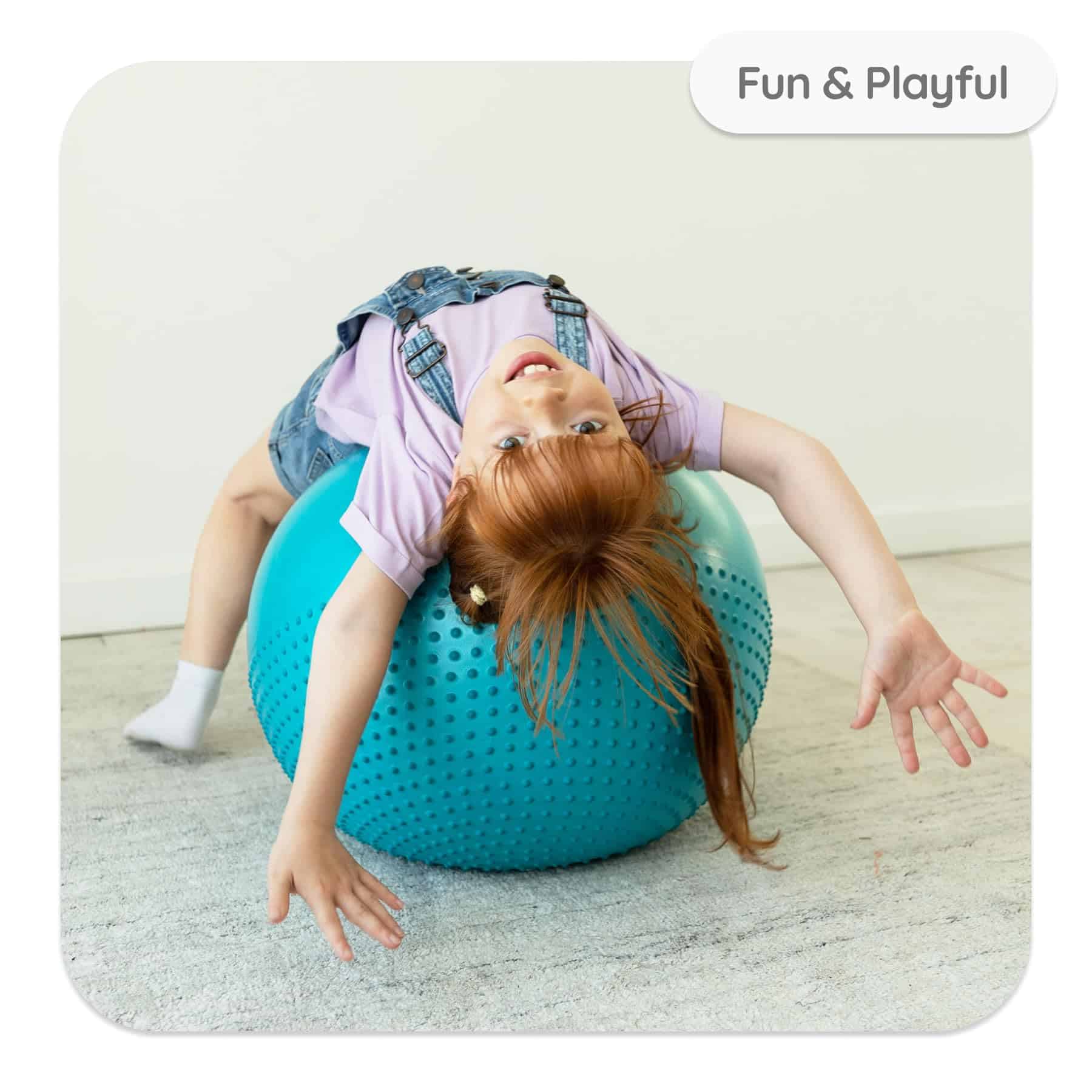 Pelota de Ejercicio Sensorial BABYGO | Pelota -Azul - Imagen 8