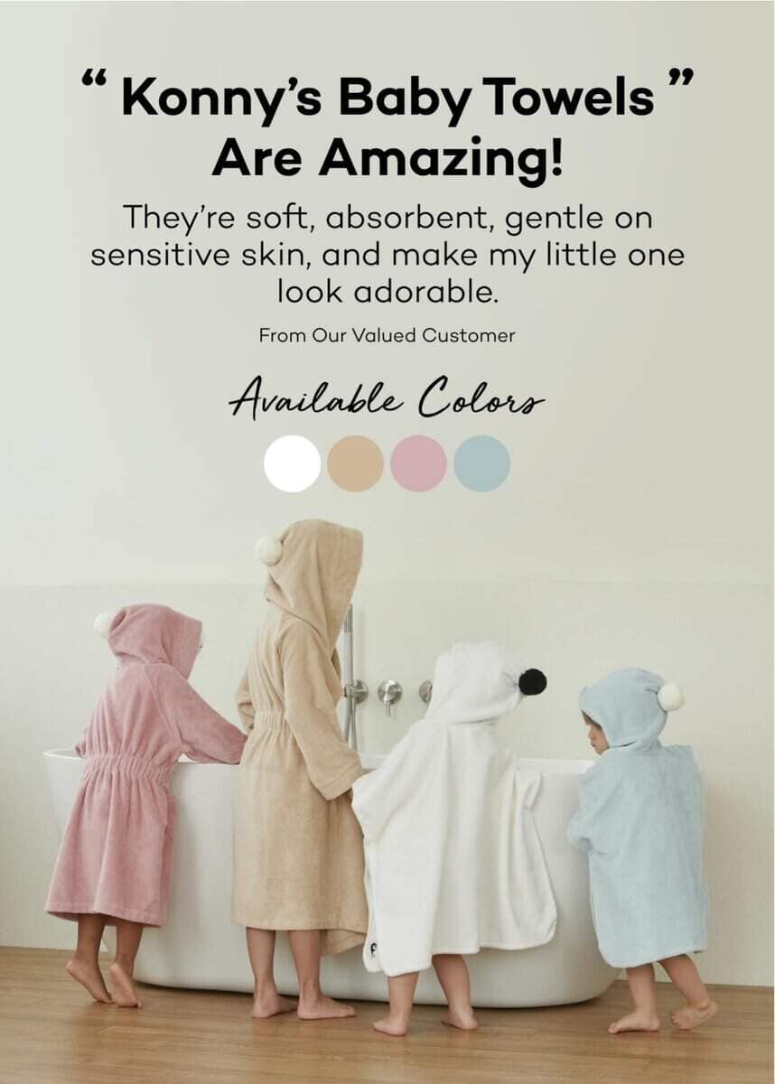 Toalla con capucha para bebé Konny: Toalla de bebé con - Imagen 9