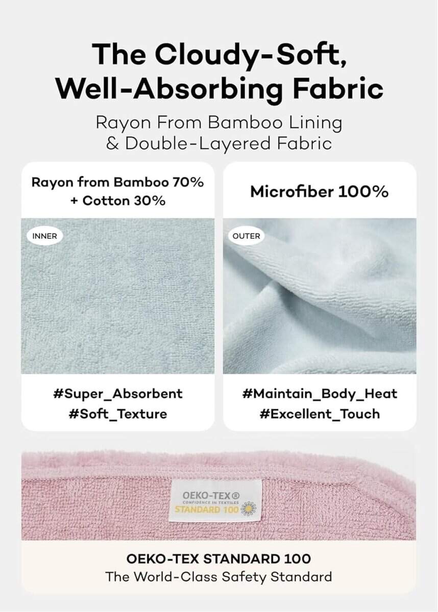 Toalla con capucha para bebé Konny: Toalla de bebé con - Imagen 4