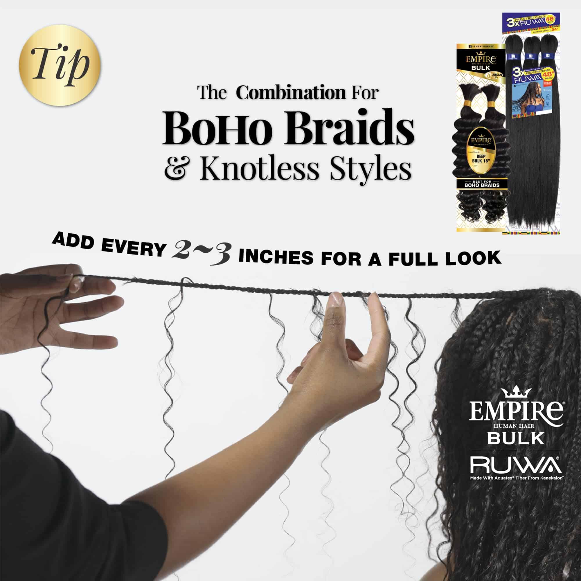 Sensationnel Empire bulk braiding - -27 RUBIO MIEL - Imagen 4