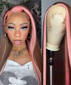 Pelucas de cabello sintético de fibra resistente al calor