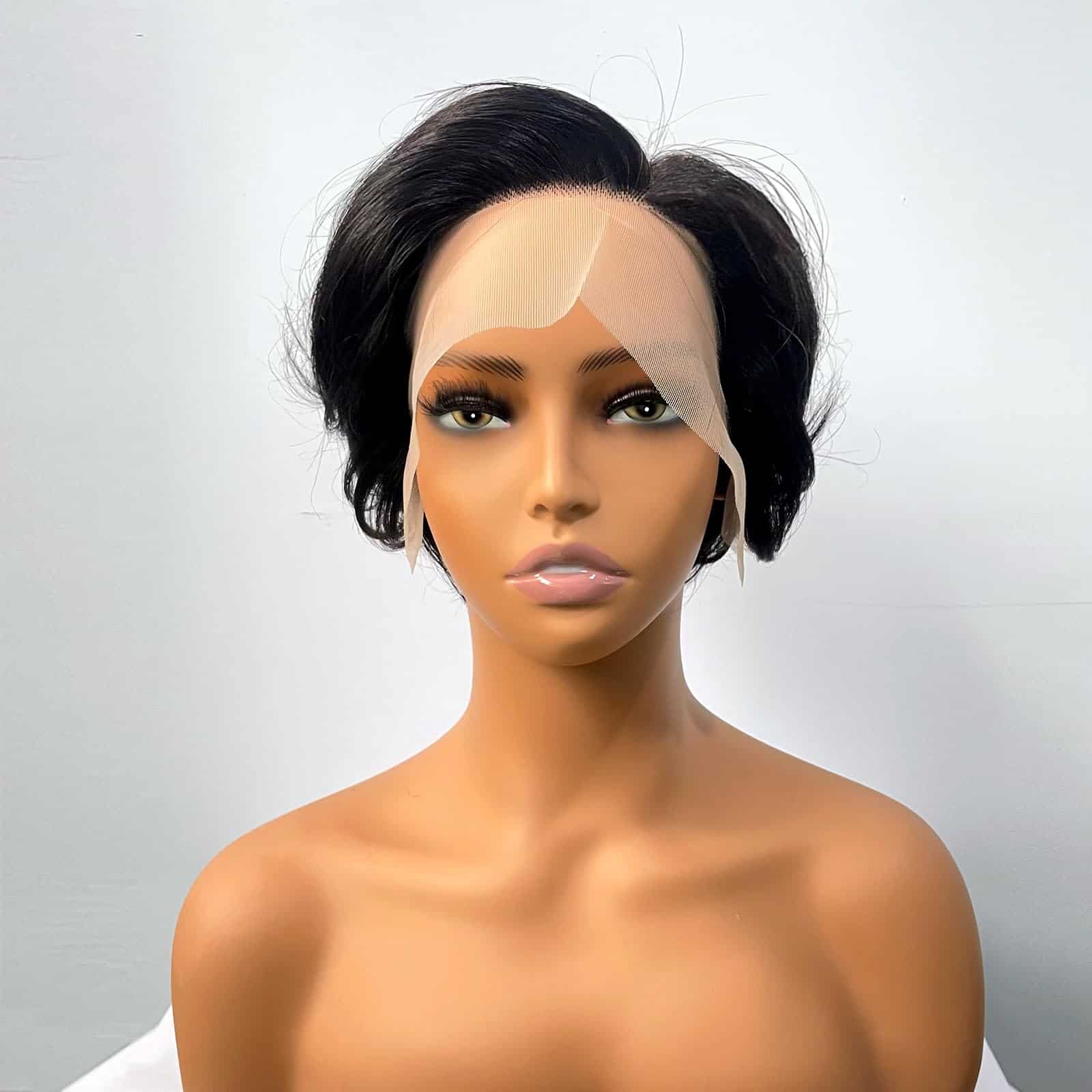 Peluca Pixie Cut de Cabello Humano 13x4 Pelucas de Encaje - Imagen 5