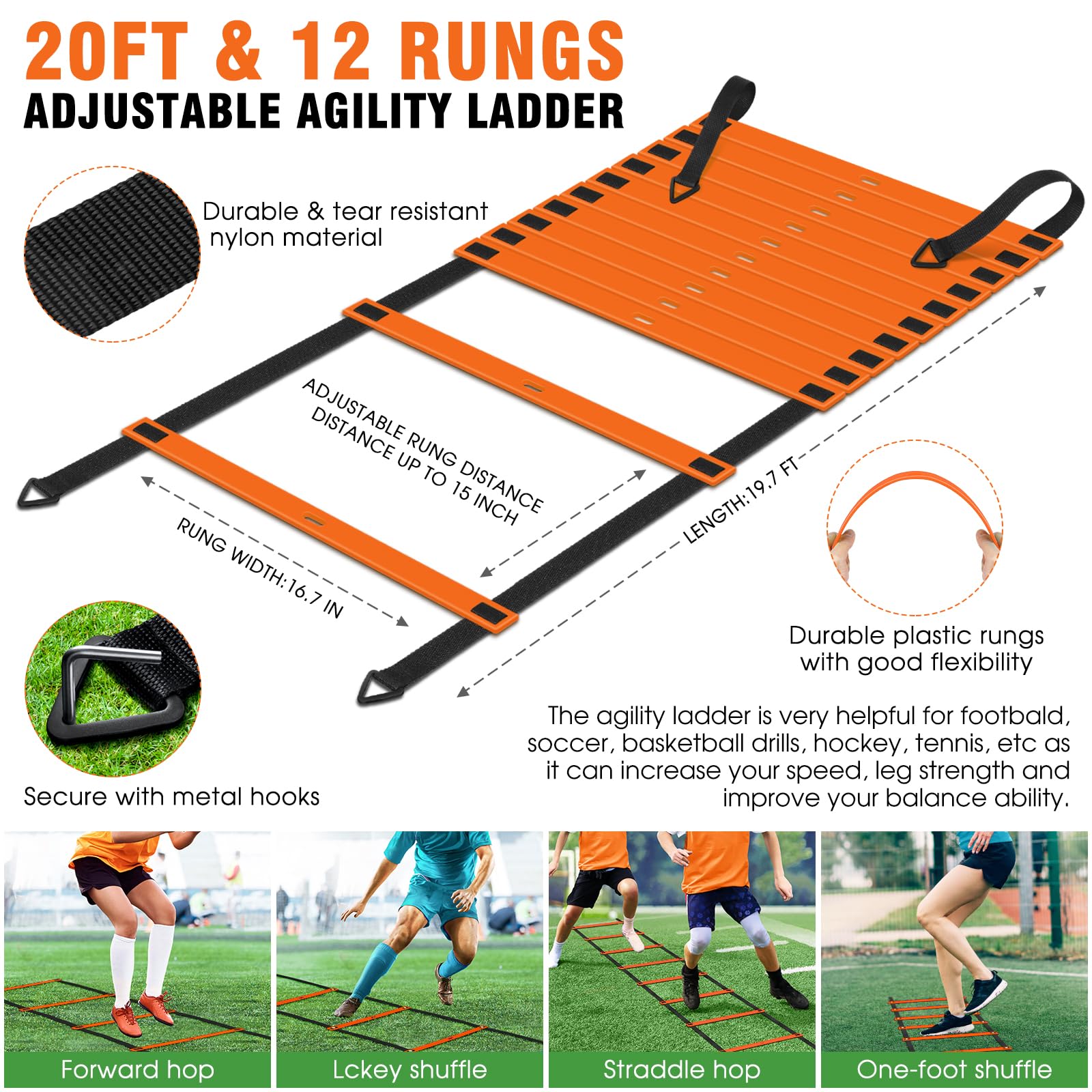 Conjunto de Equipo de Entrenamiento de Velocidad y Agilidad - Imagen 4