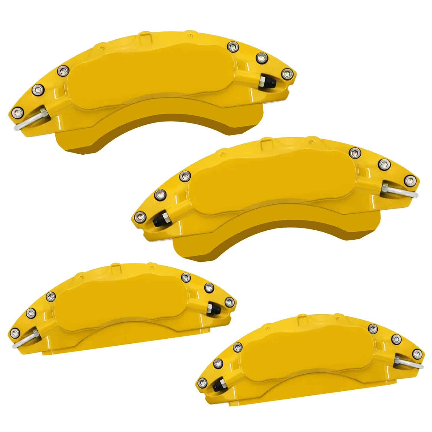Cubiertas de pinza de freno amarillas de -Amarillo Liso