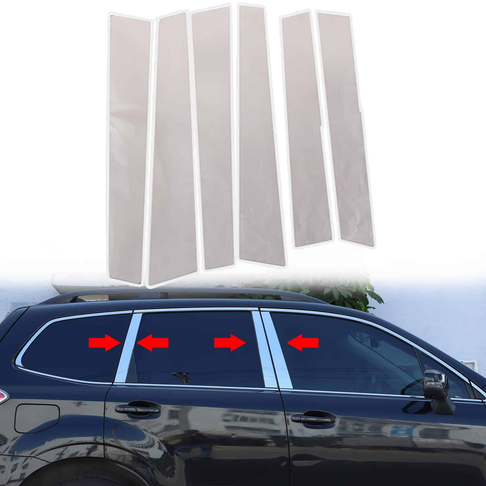 Conjunto de molduras de poste central de puerta de acero