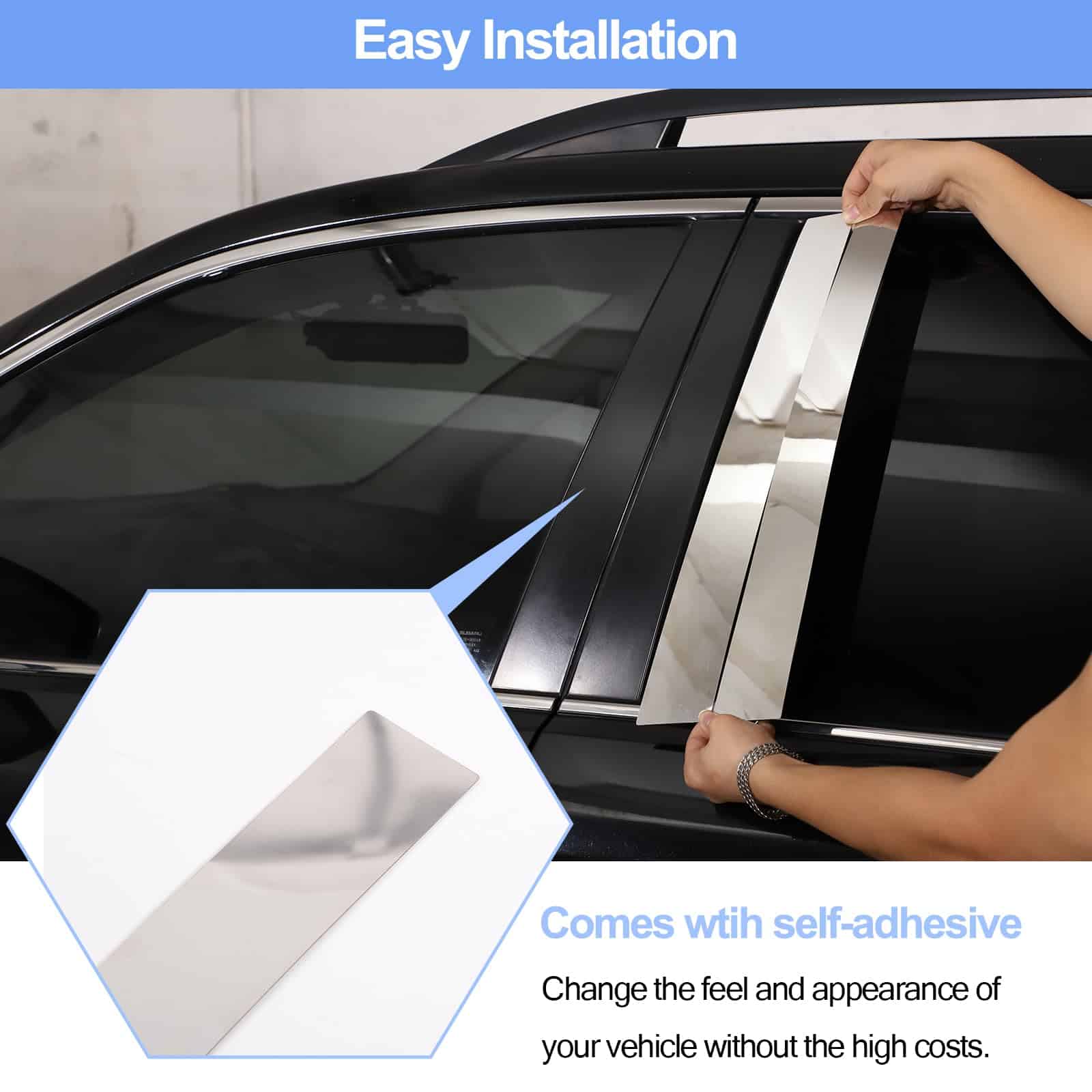 Conjunto de molduras de poste central de puerta de acero - Imagen 3