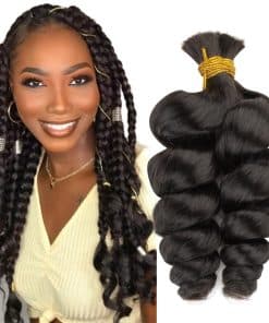 Cabello a granel 100% humano para trenzar ondas sueltas