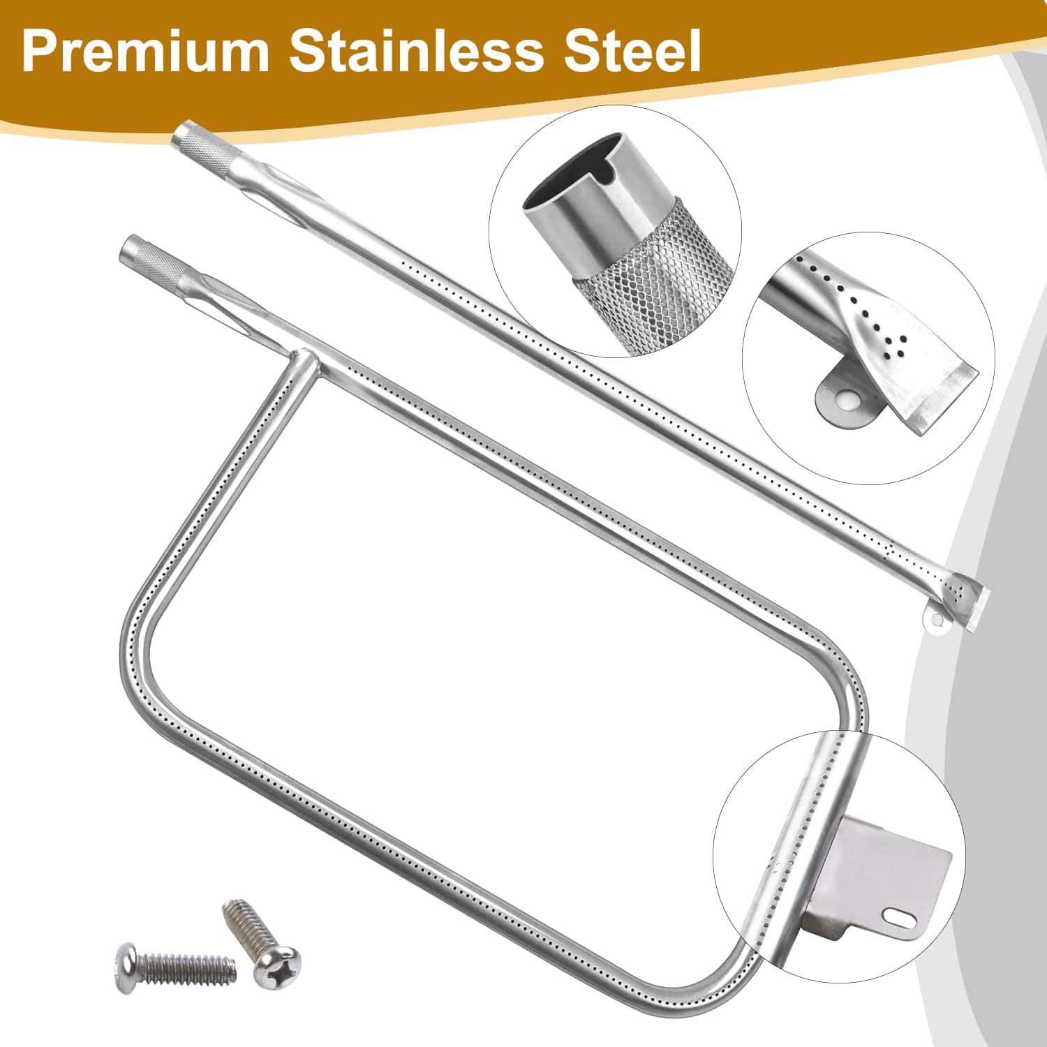 Tubo de Quemador Derurizy 65032 para Parrillas de Gas Weber - Imagen 4