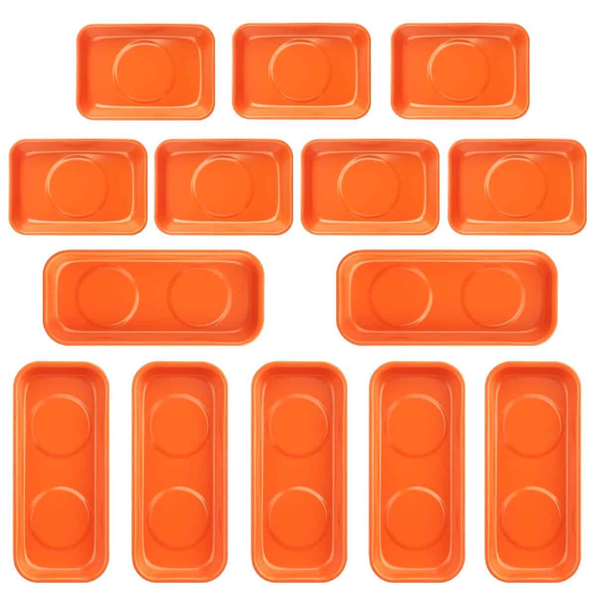 14 PCS Bandejas Magnéticas, Incluye 7 PCS de 5.9X2.6