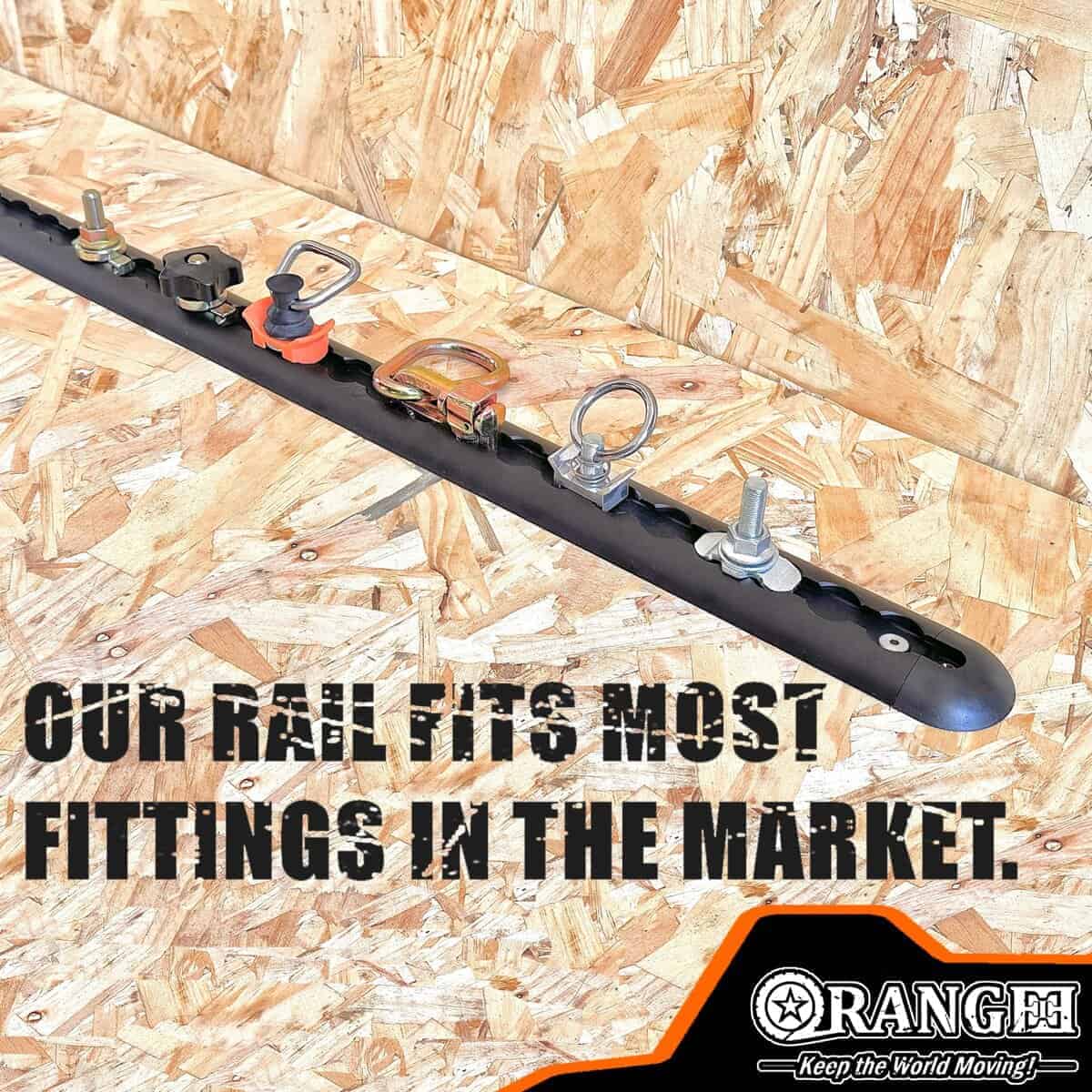 Paquete de 2 rieles de L-Track de aluminio negro resistente - Imagen 5