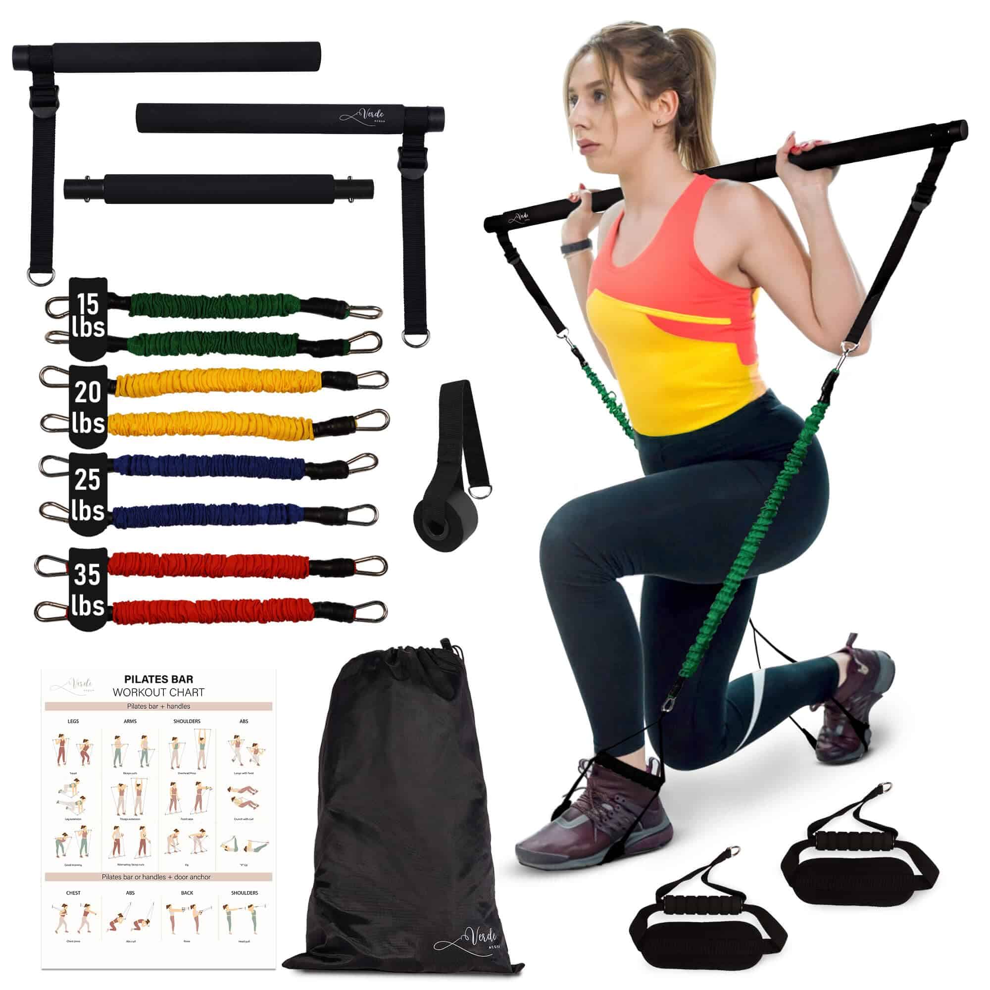 Kit de Pilates Essentials Verde Acqua para Mujeres Bajas