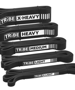 Bandas de Resistencia Largas para Hombres y -Negro