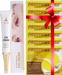 Crema reparadora natural para ojos ABERA con 15 mascarillas