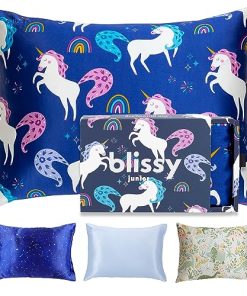 Funda de Almohada de Seda para Niños Blissy - -Unicornio