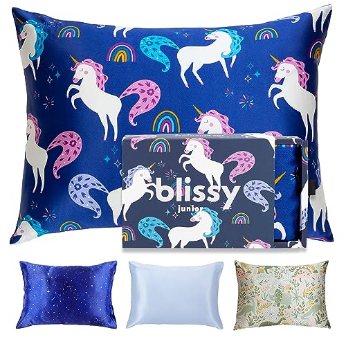 Funda de Almohada de Seda para Niños Blissy - -Unicornio