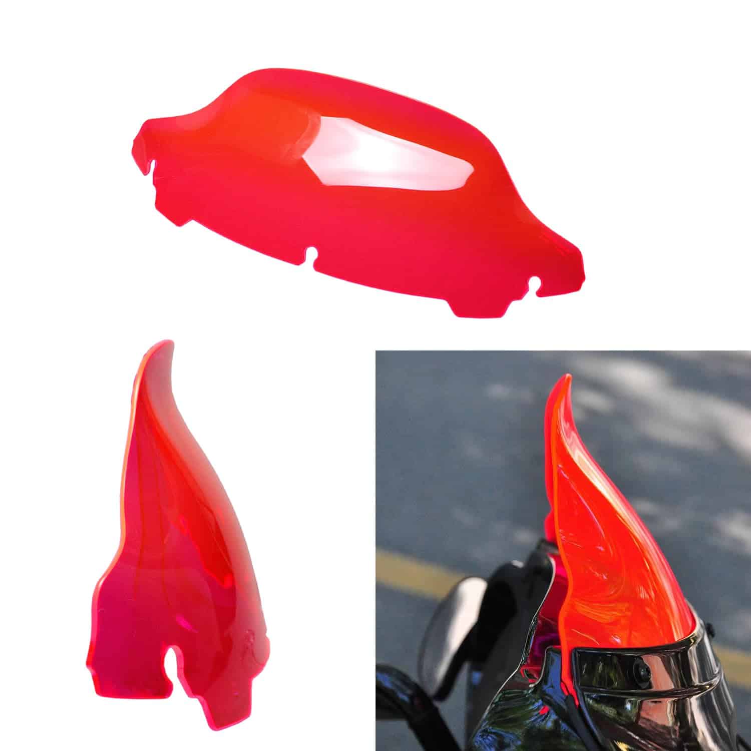 Parabrisas POWER JAMES Rosa 7.0" para Harley Touring 14-23