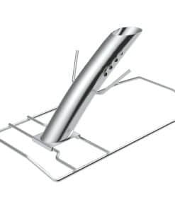 Porta Pollo Infusionado para Asador de Pavo, Acero