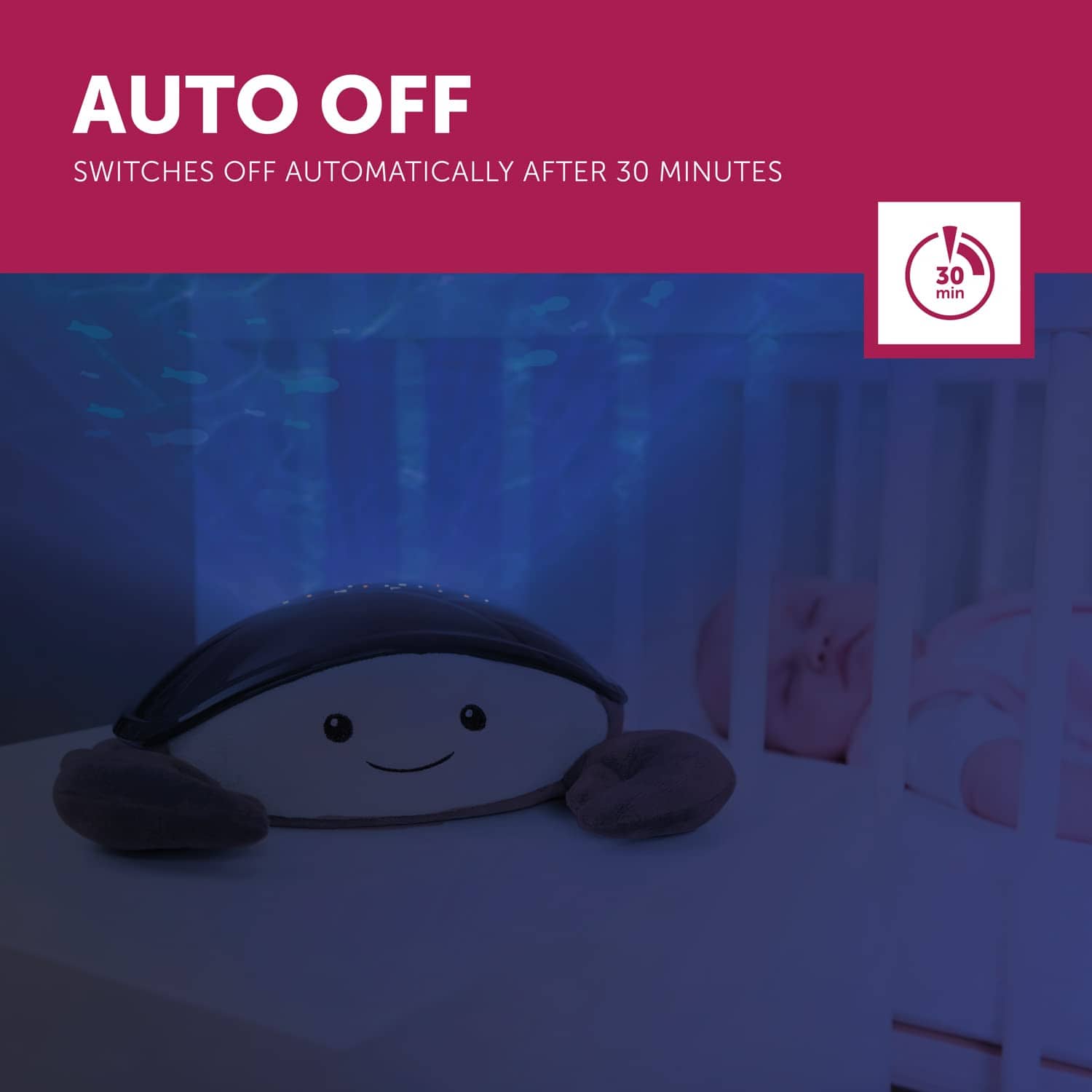 Zazu Cody The Crab Nightlight - Proyector LED | Tema - Imagen 8